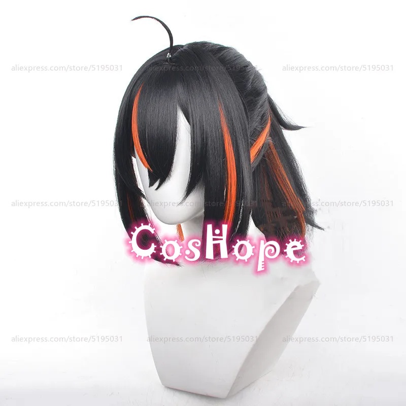 Anime Cosplay Orange Hair - d;4'v\6.h/Zhu Yuan 55cm Długie Włosy z