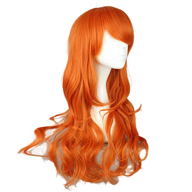 Anime Cosplay Orange Hair - Peruka do cosplayu Nami z anime,