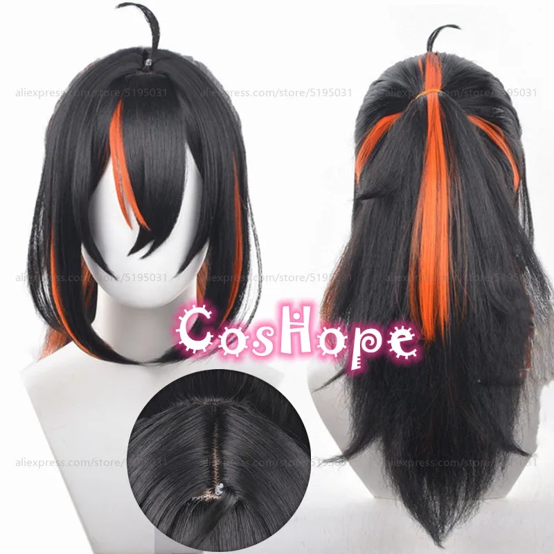 d;4'v\6.h/Zhu Yuan 55cm Długie – Anime Cosplay Orange Hair recenzja i cena