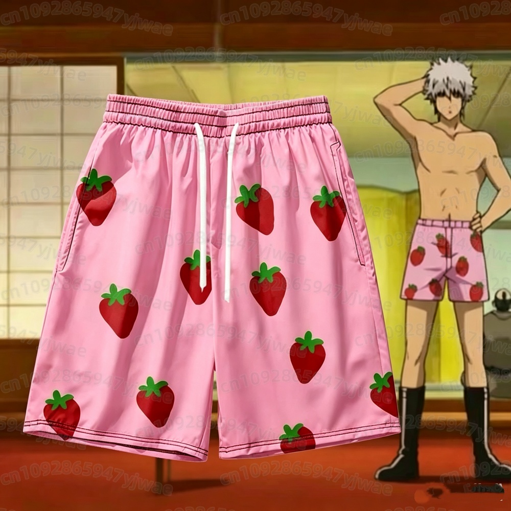 Męskie różowe krótkie spodnie  – Anime Cosplay Anime recenzja i cena