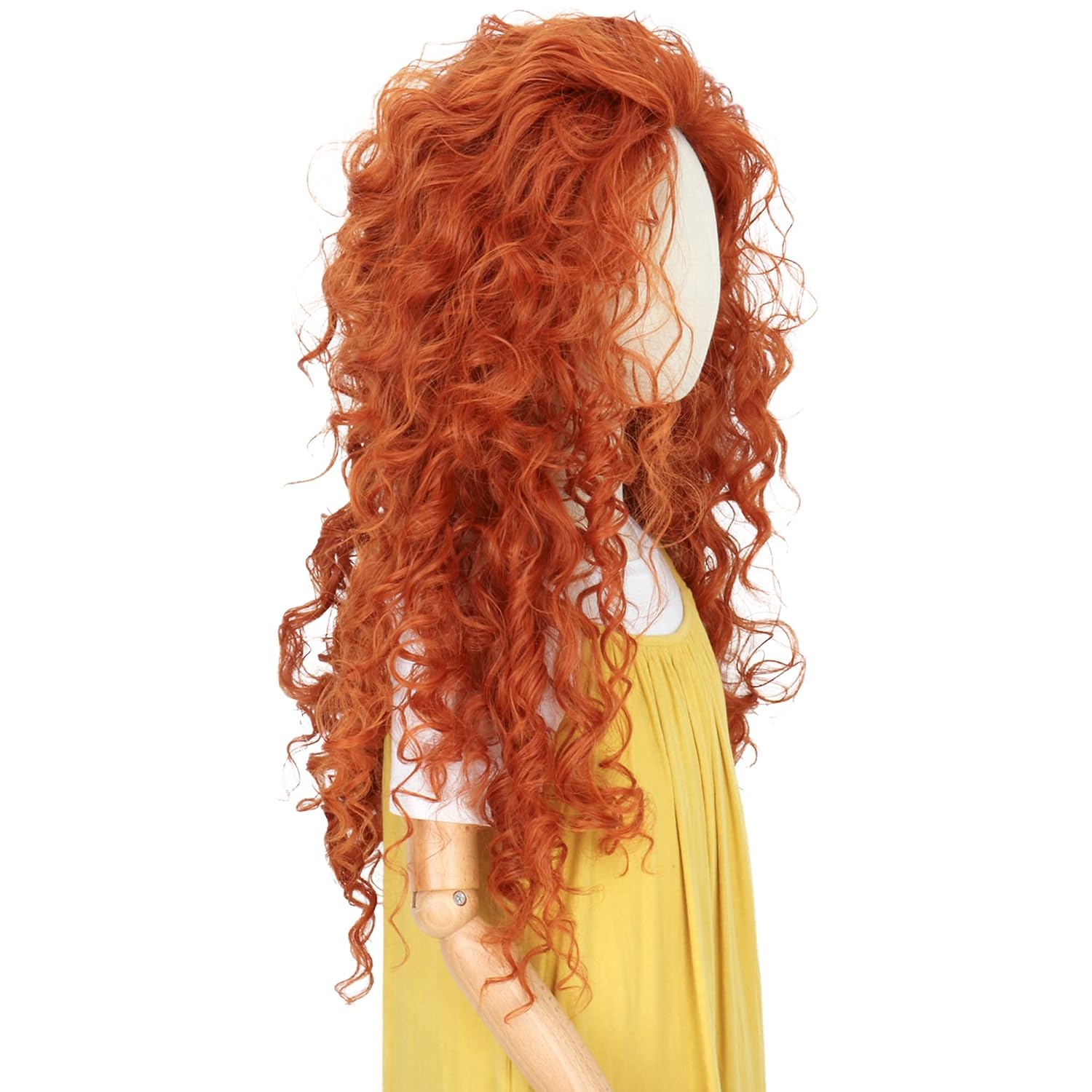 Długie Pomarańczowe Kręcone Wł – Anime Cosplay Orange Hair recenzja i cena