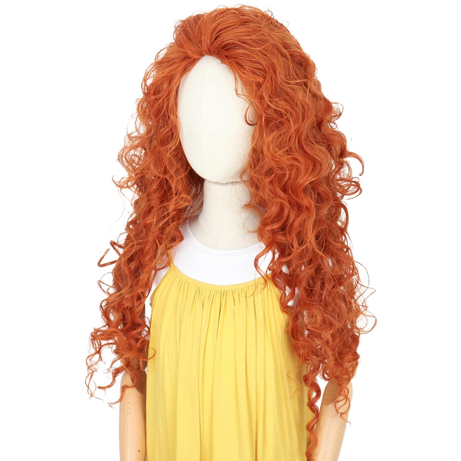 Długie Pomarańczowe Kręcone Wł – Anime Cosplay Orange Hair recenzja i cena